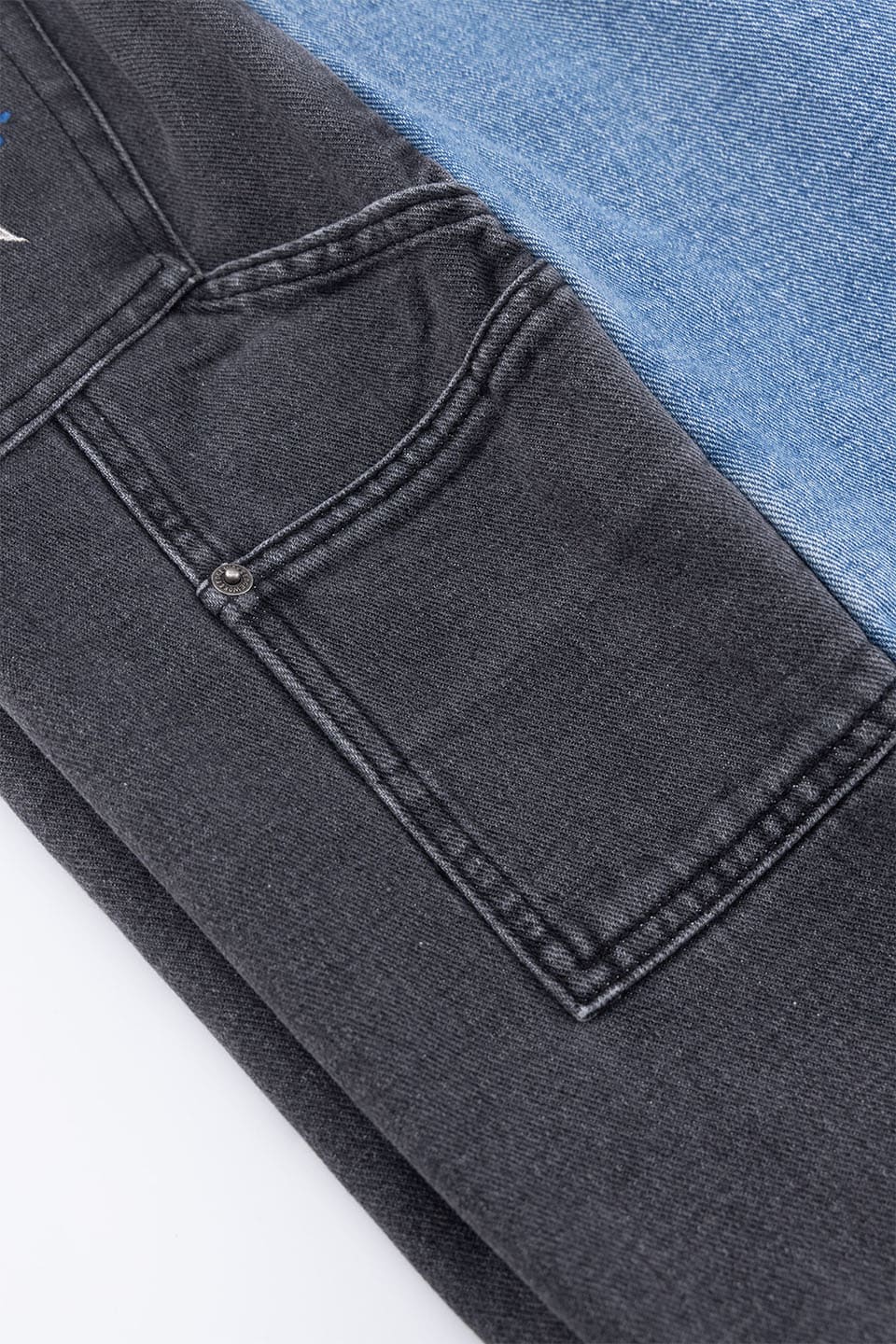Bicolor Double Knee Shorts