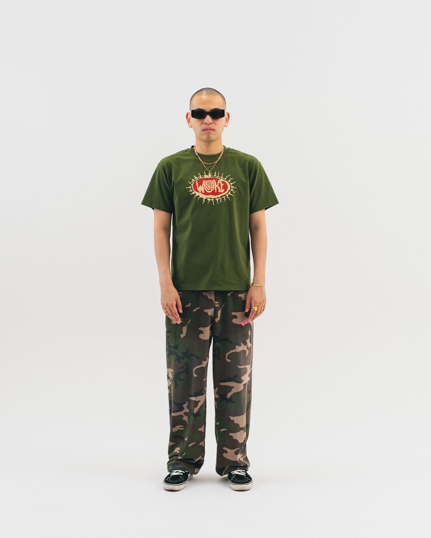 Splayed Camo Sweat Pants