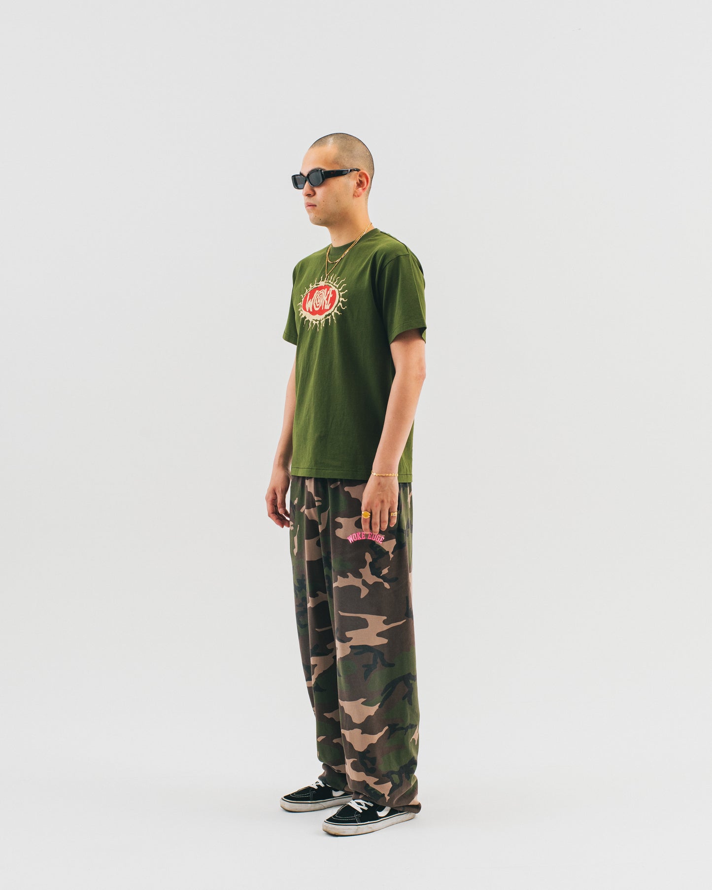 Splayed Camo Sweat Pants