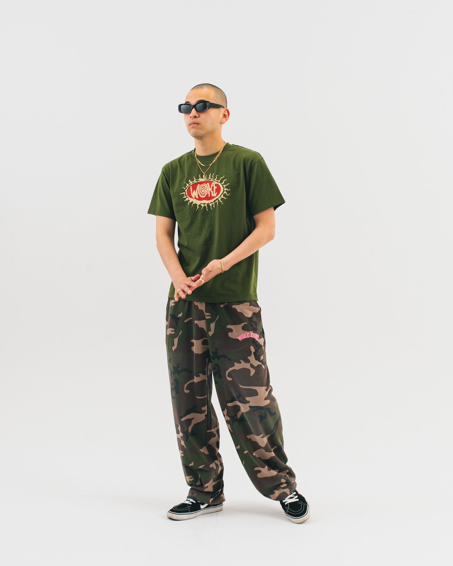 Splayed Camo Sweat Pants