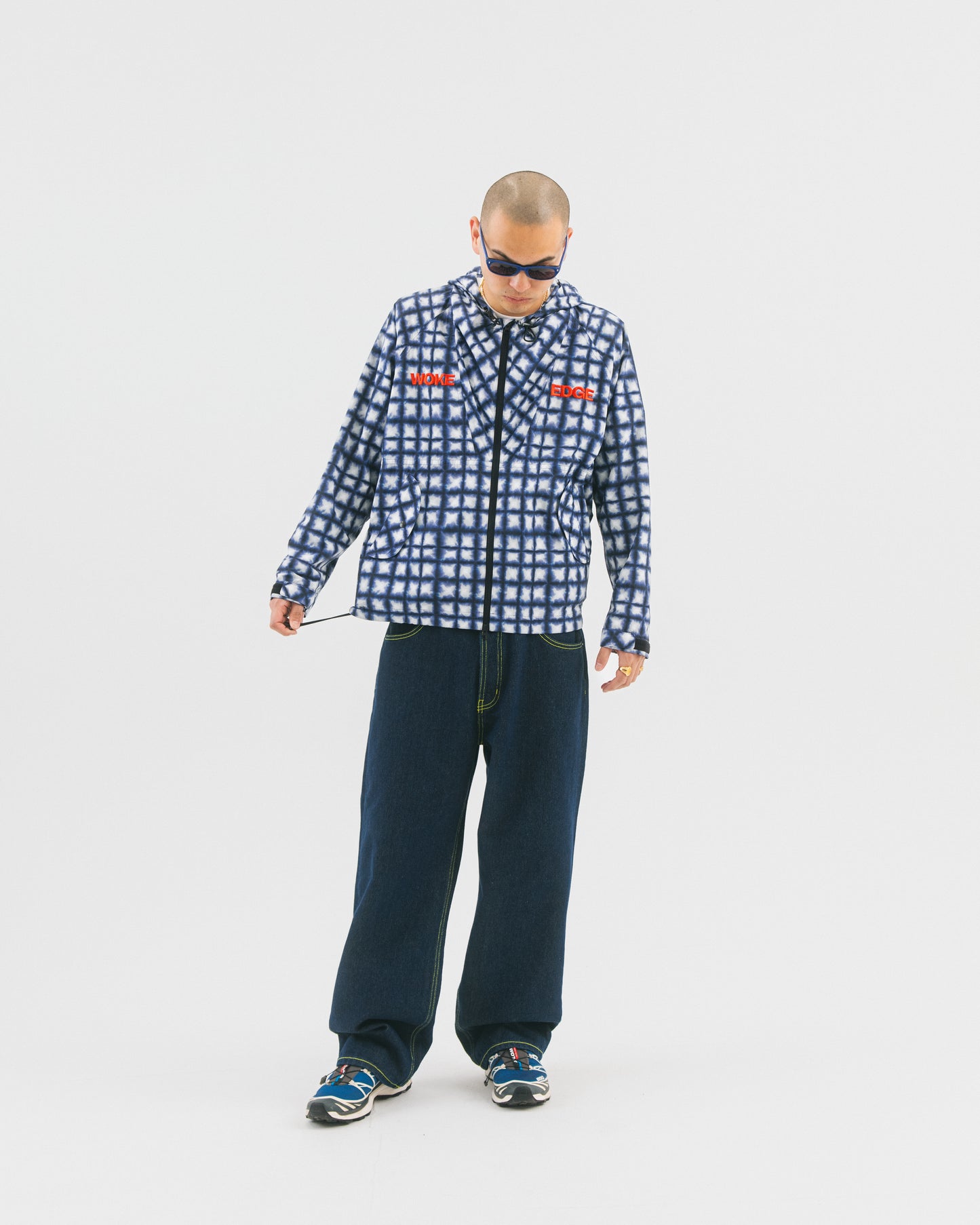Tiedye Check Parka