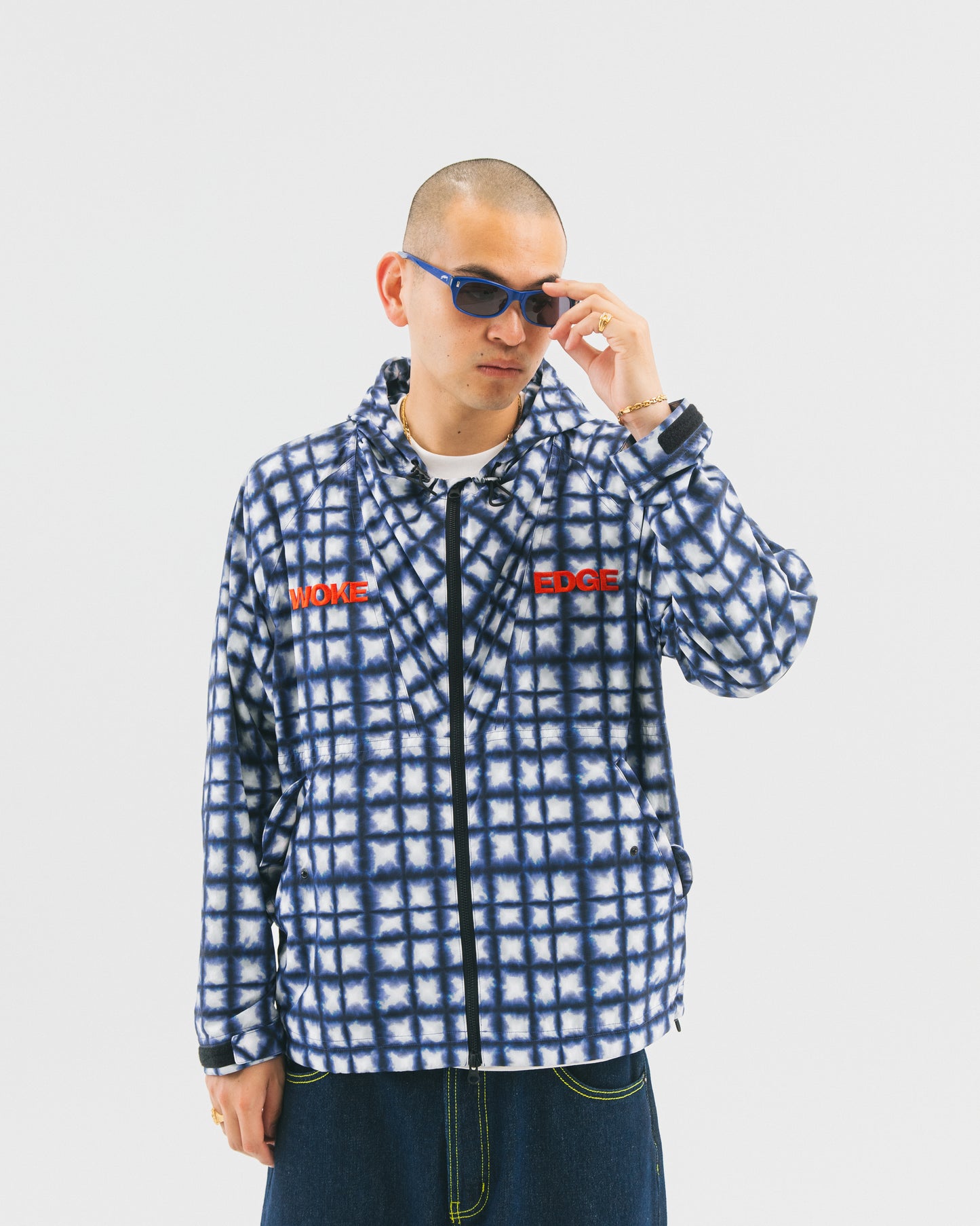 Tiedye Check Parka