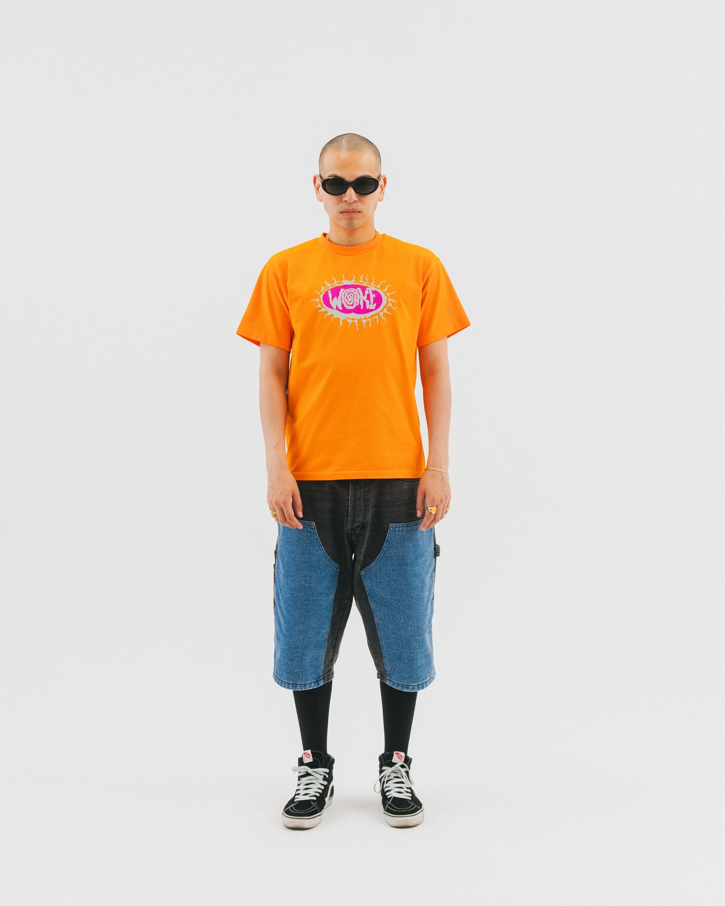 Bicolor Double Knee Shorts