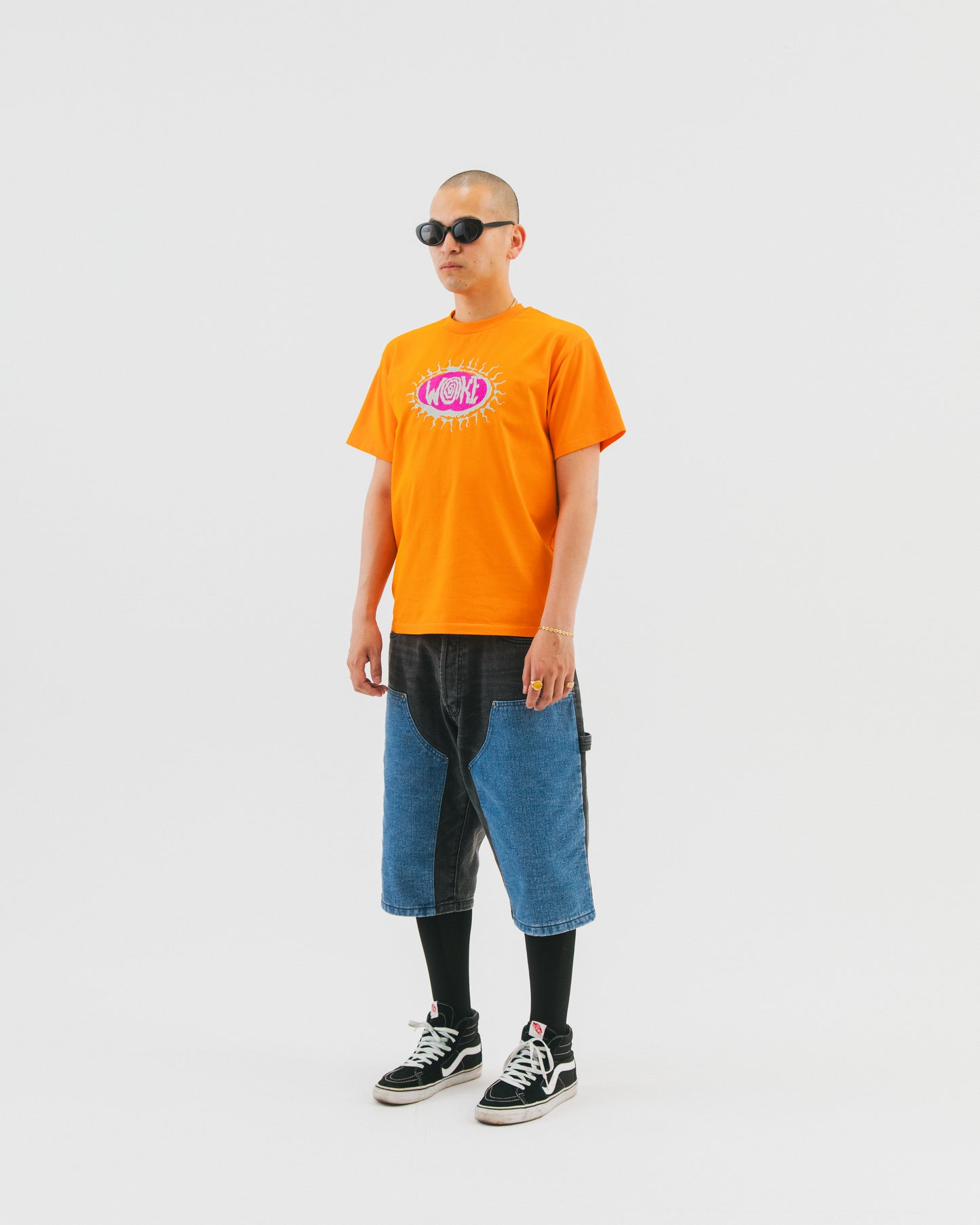 Bicolor Double Knee Shorts