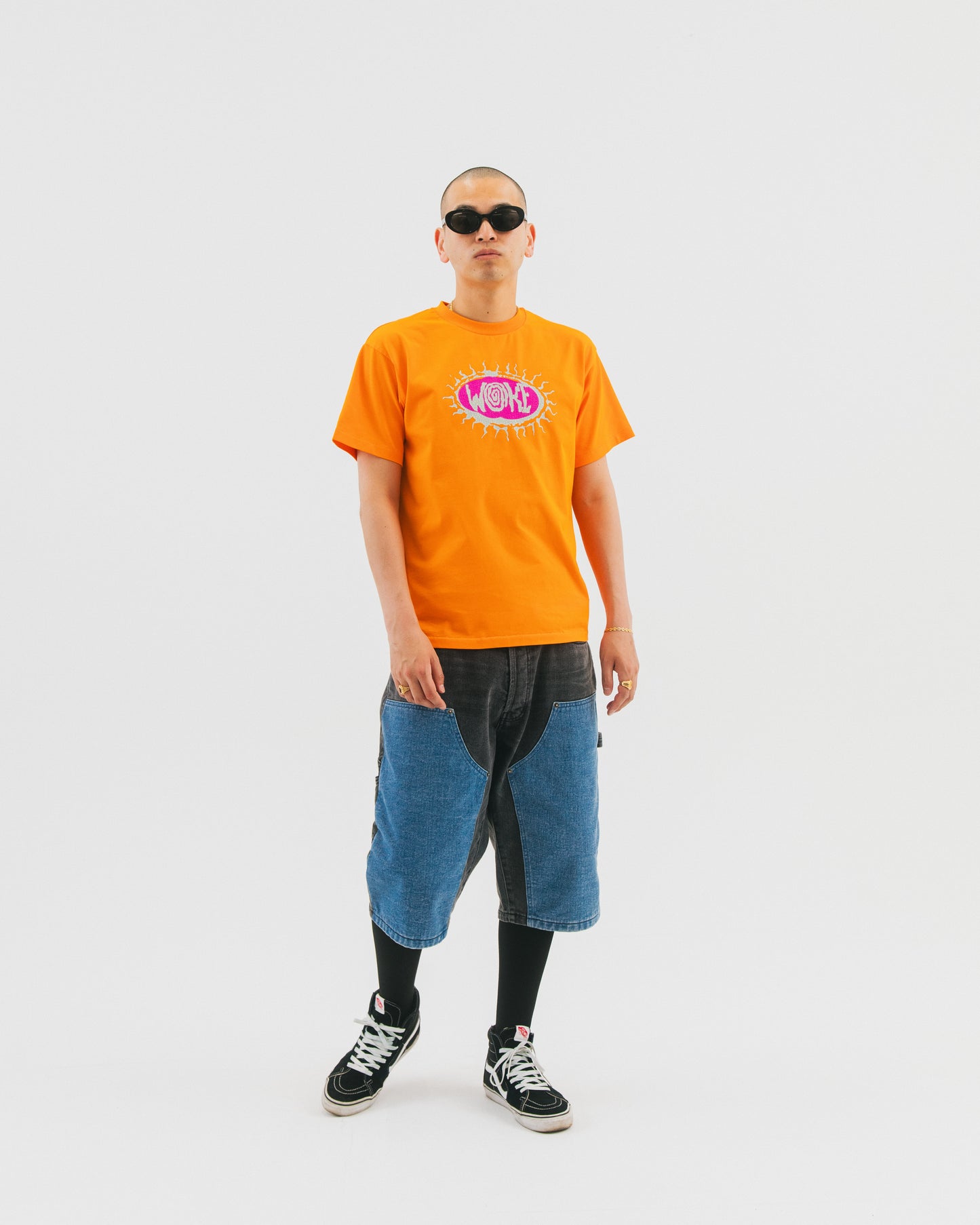 Bicolor Double Knee Shorts