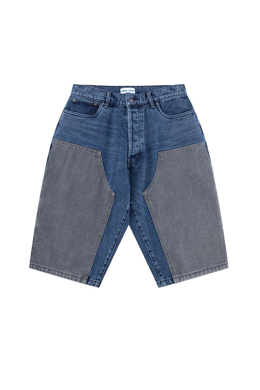 Bicolor Double Knee Shorts