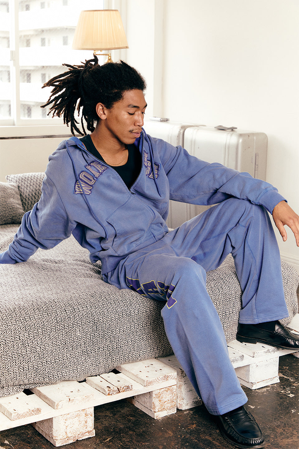 Faded Navy Sweat Pants