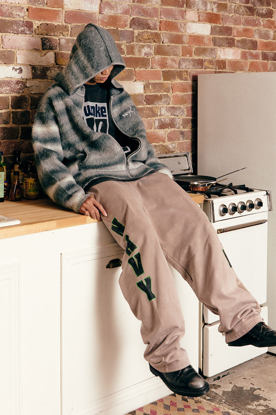 Faded Navy Sweat Pants