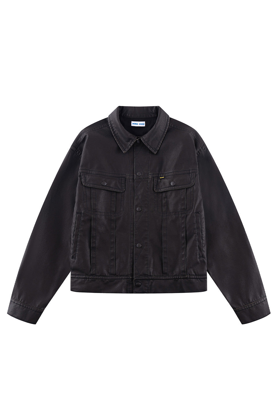 Fake Leather Trucker Jacket