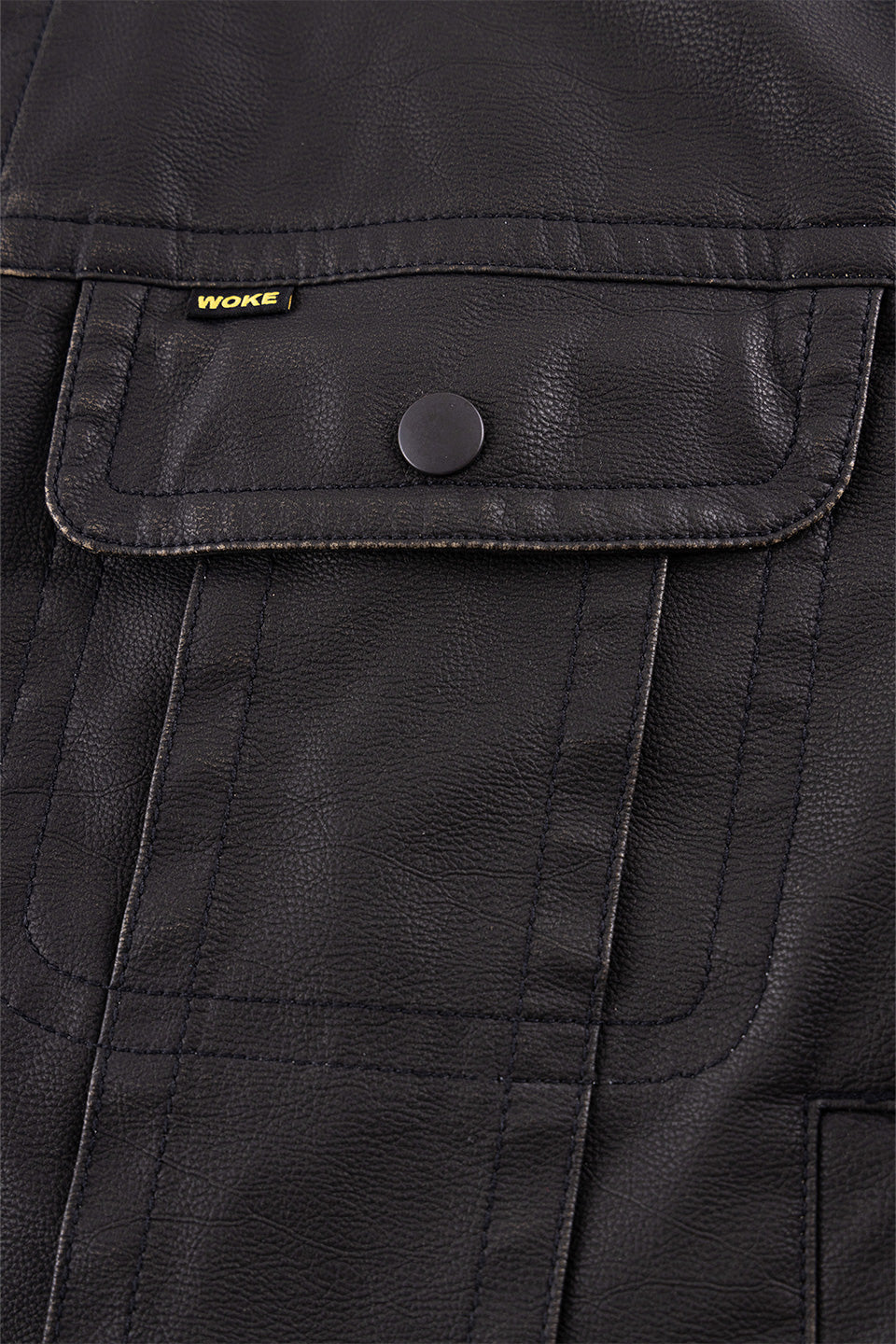 Fake Leather Trucker Jacket