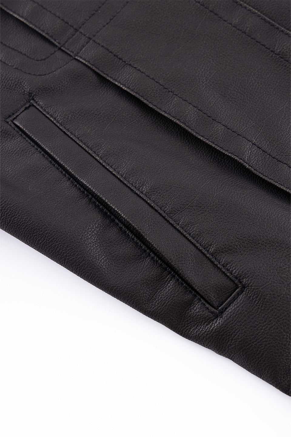 Fake Leather Trucker Jacket