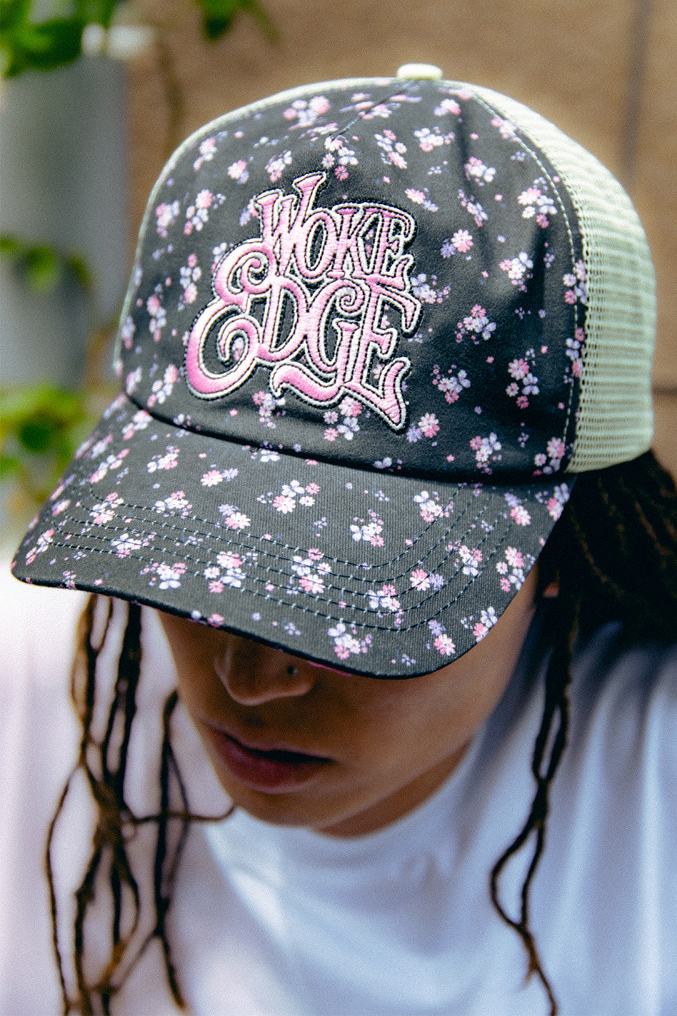 Flower Mesh Cap