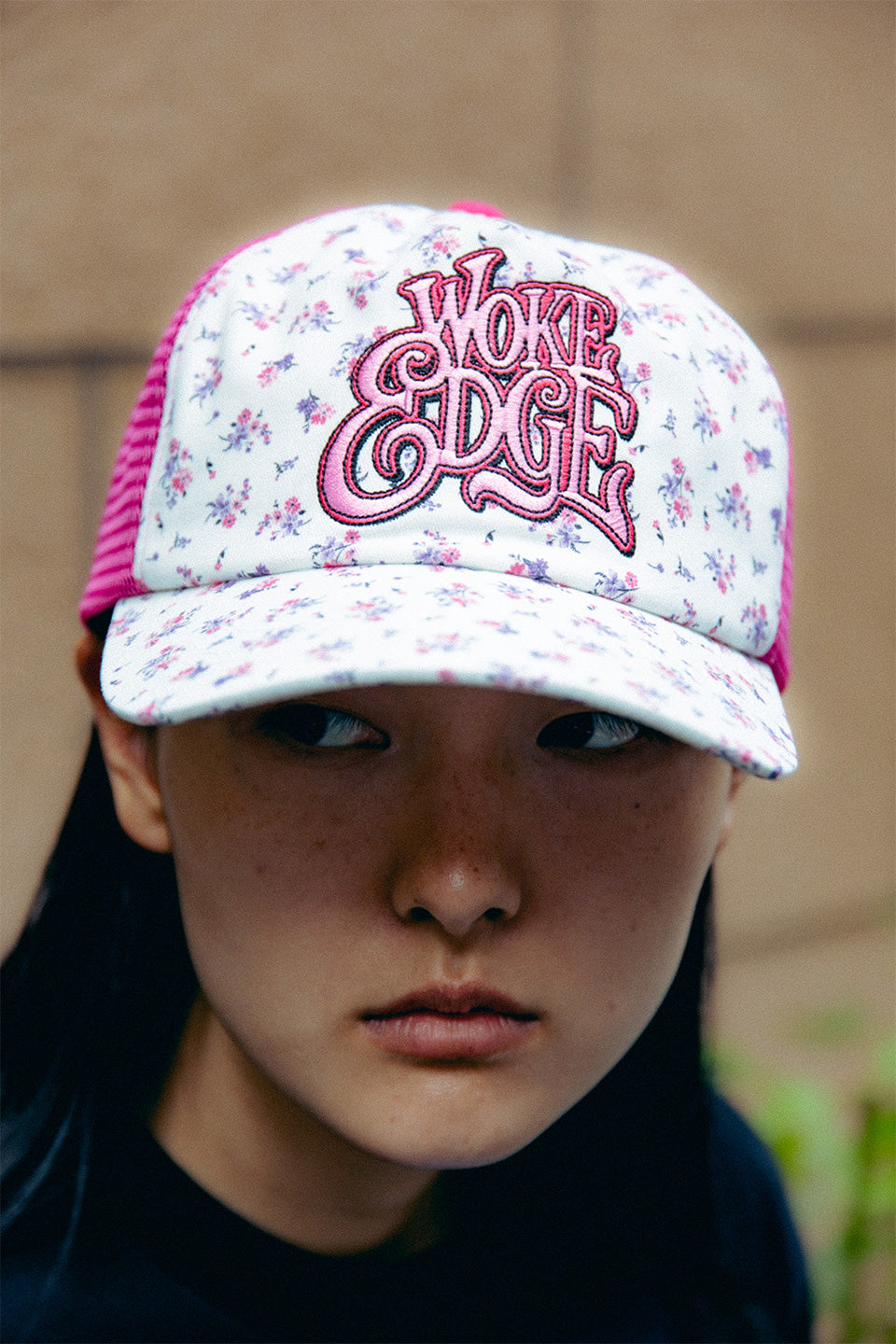 Flower Mesh Cap