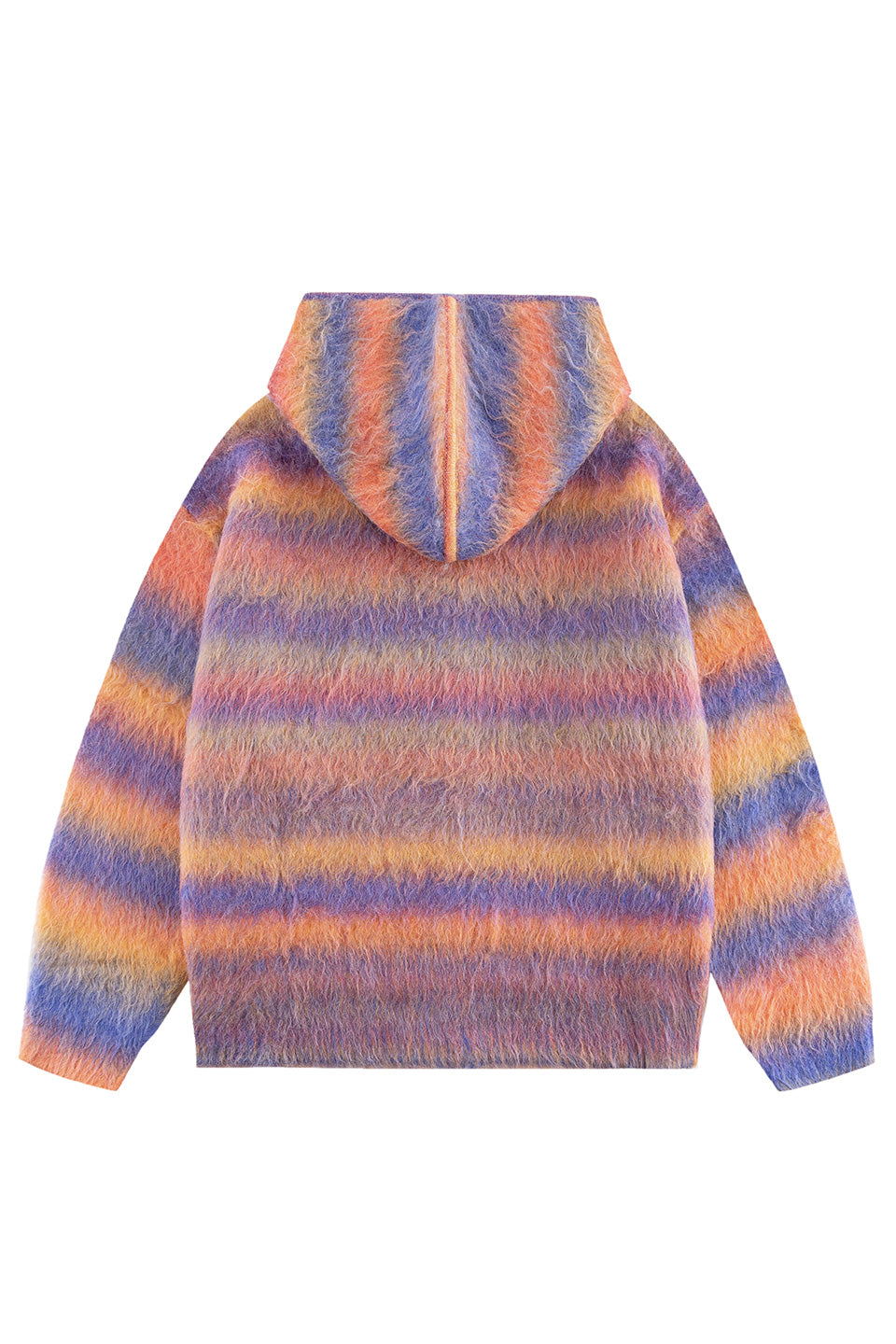 Gradation Mohair Zip Knit｜WOKE EDGE｜フーディー