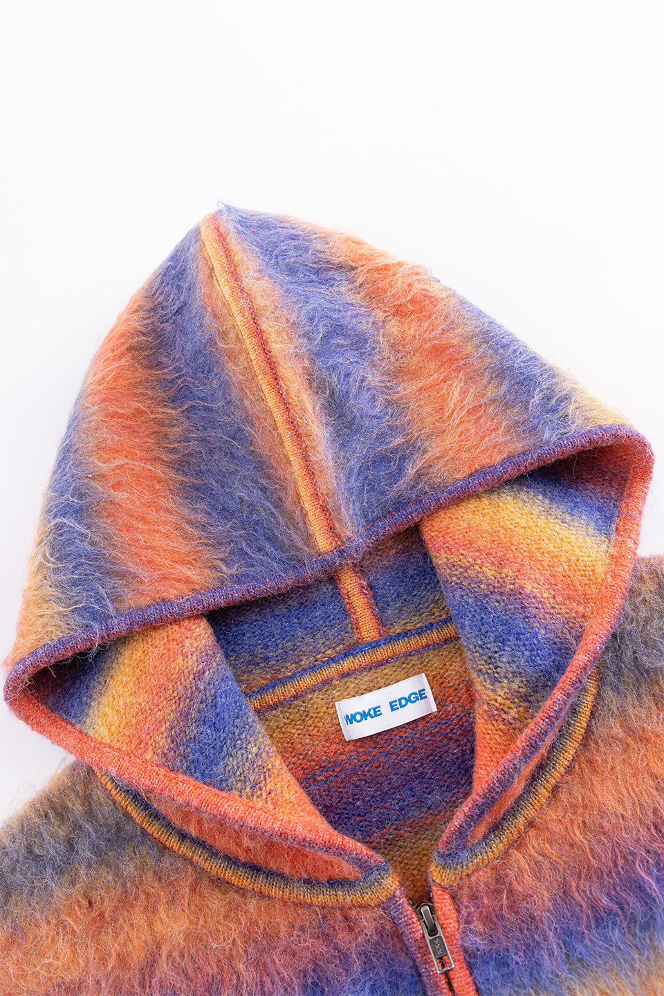 Gradation Mohair Zip Knit