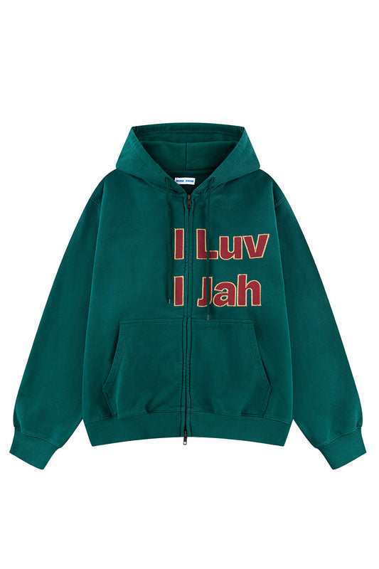 I Luv I Jah Zip Hoodie