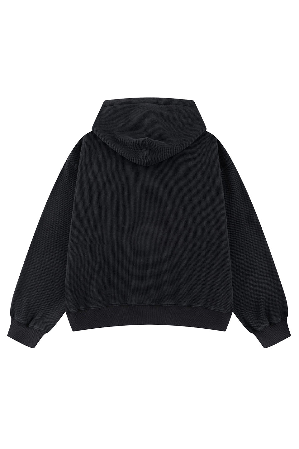 Leopard Circle Logo Thermal Zip Hoodie