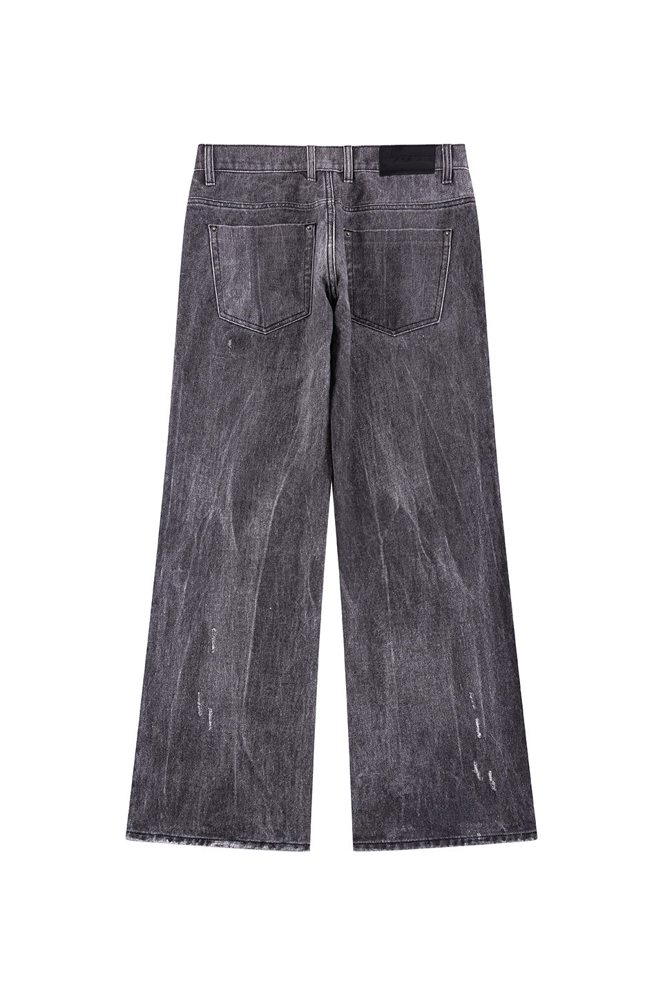 Printed Loose Flare Denim