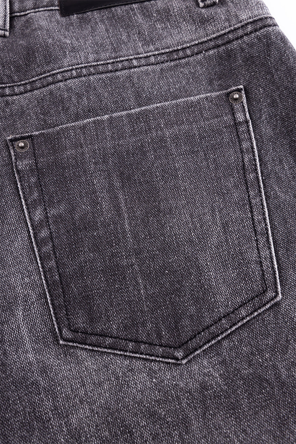 Printed Loose Flare Denim