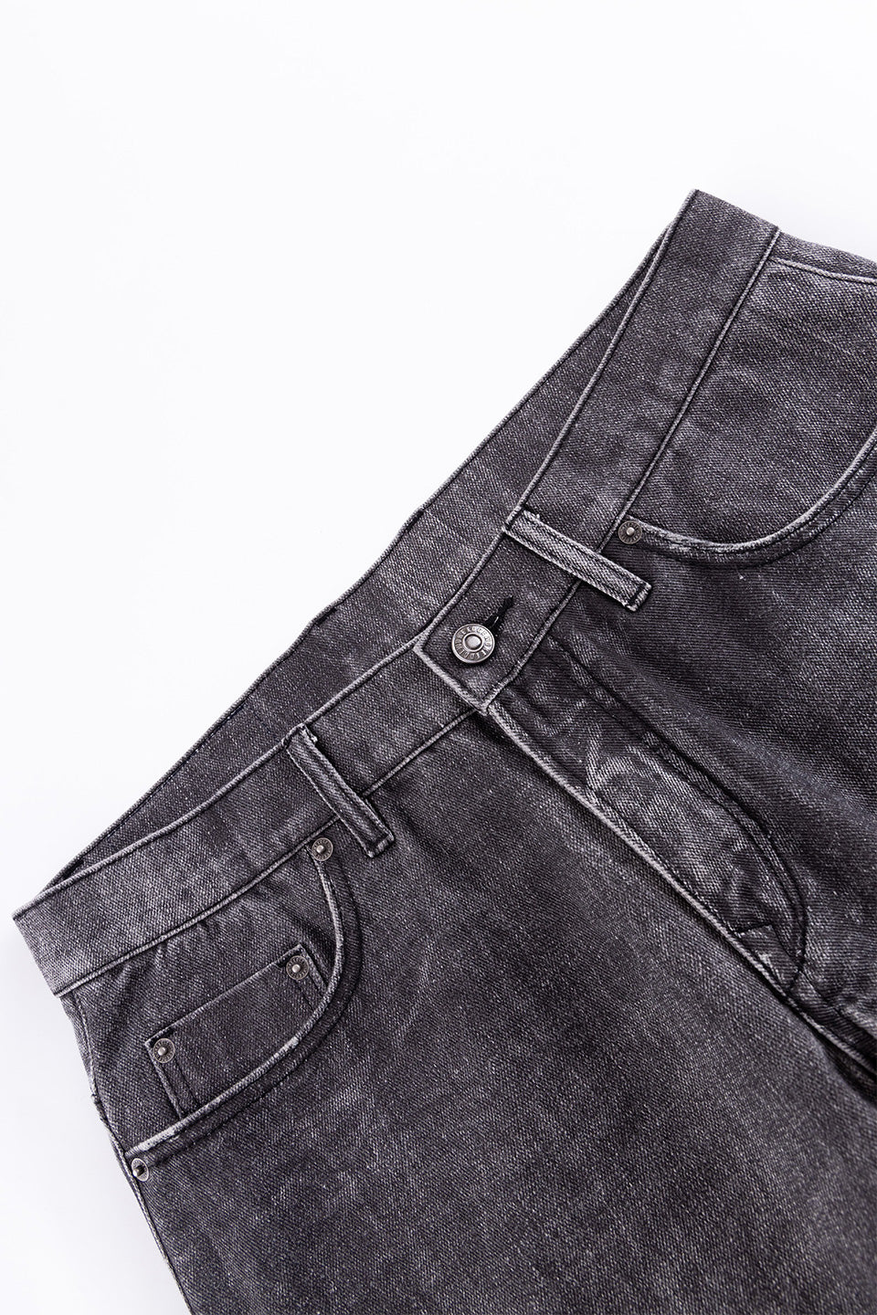 Printed Loose Flare Denim