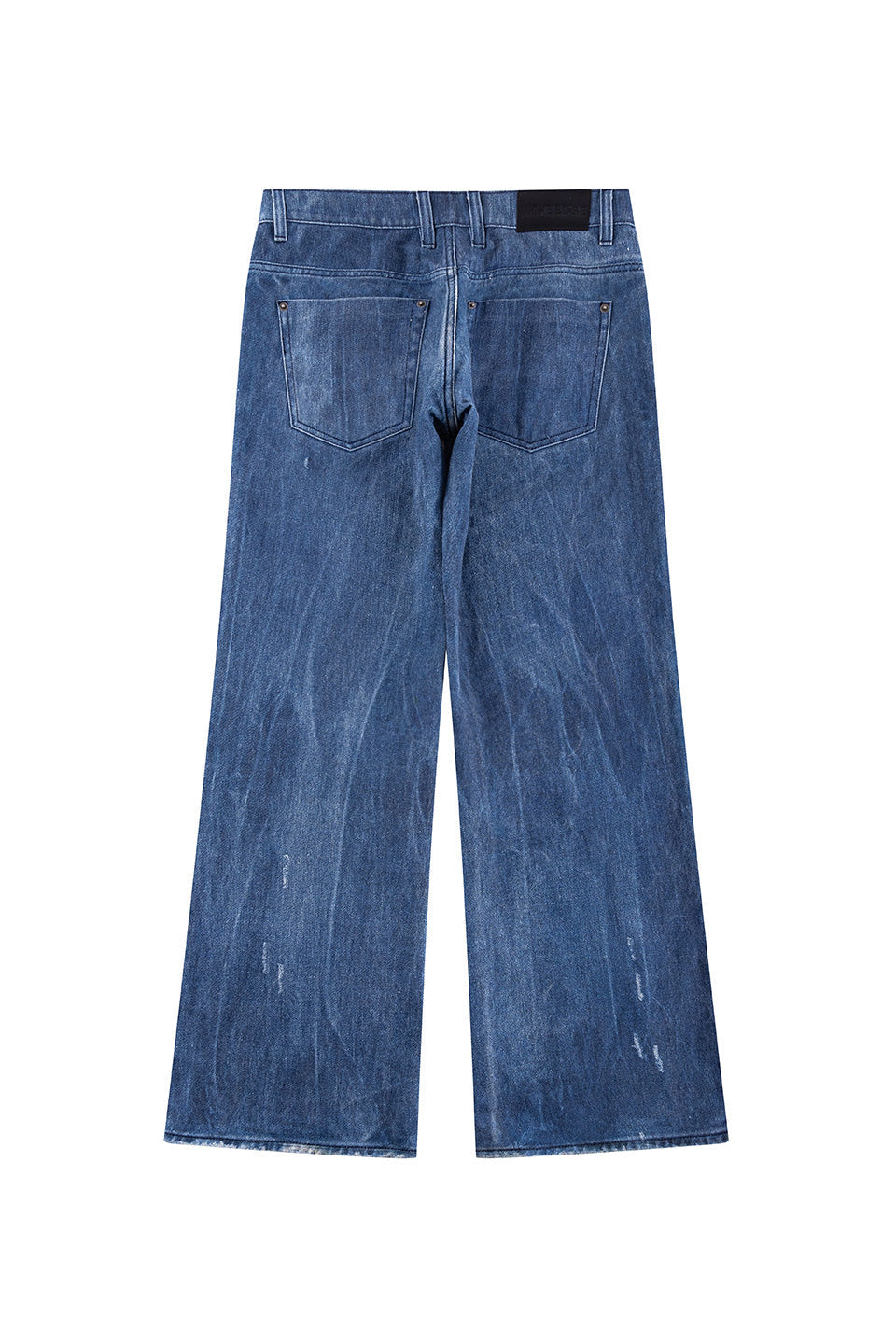 Printed Loose Flare Denim