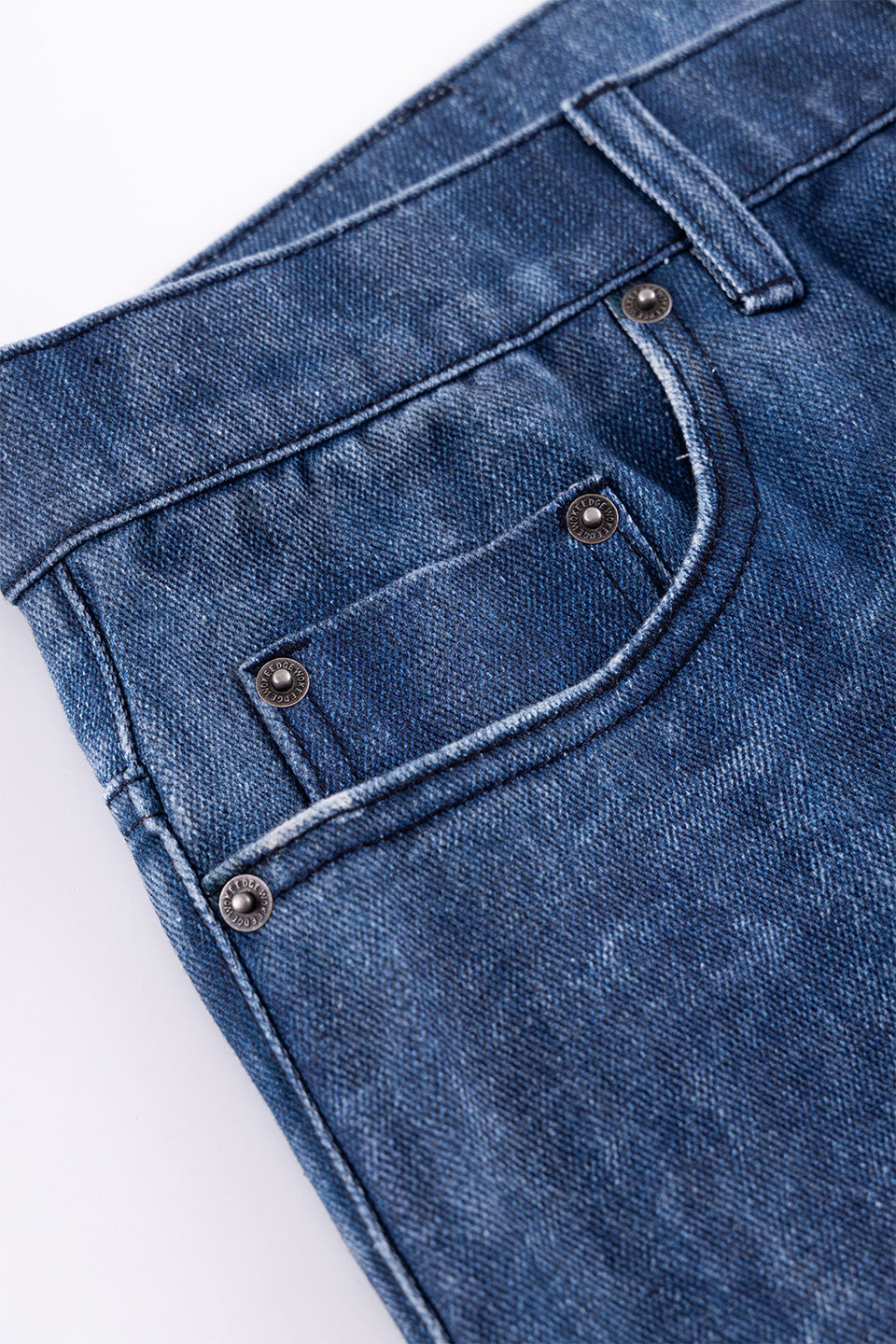 Printed Loose Flare Denim