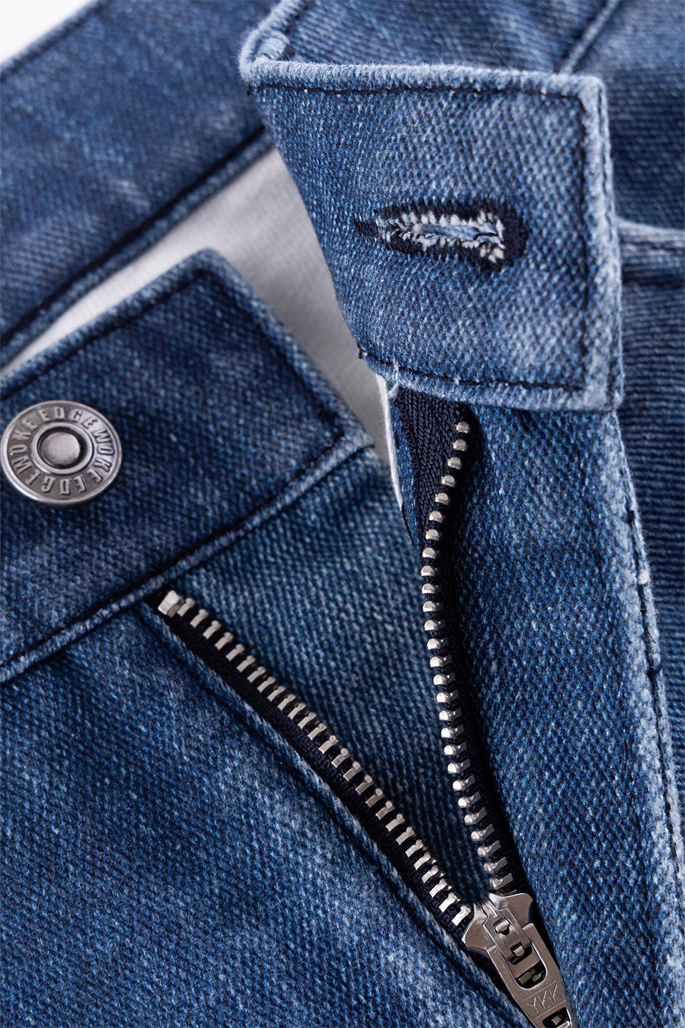 Printed Loose Flare Denim