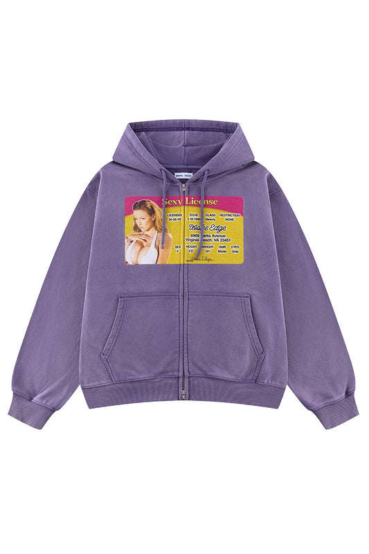 Sexy Licence Zip Hoodie