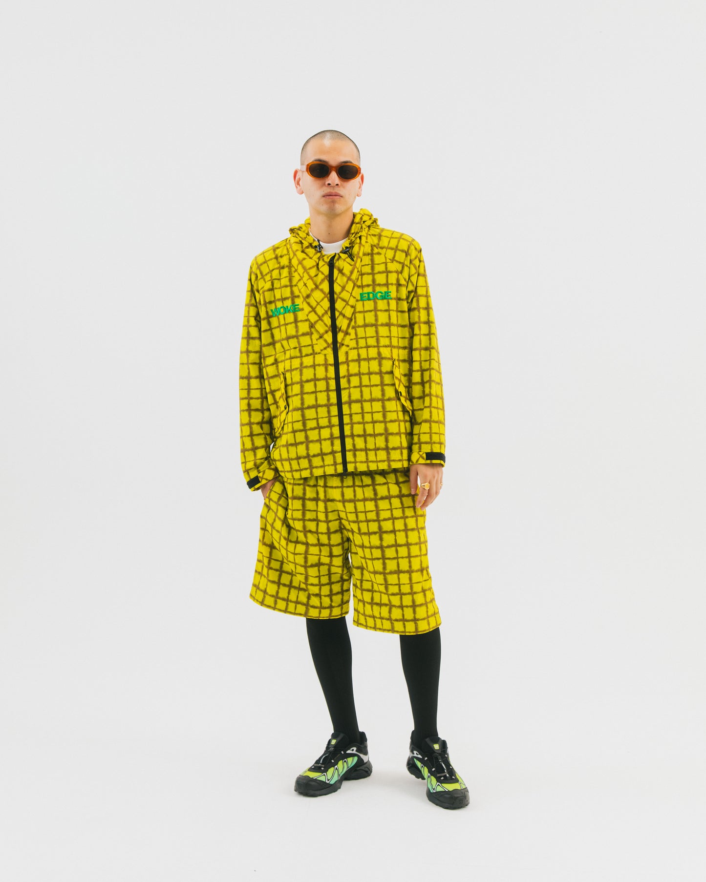 Tyedie Check Shorts