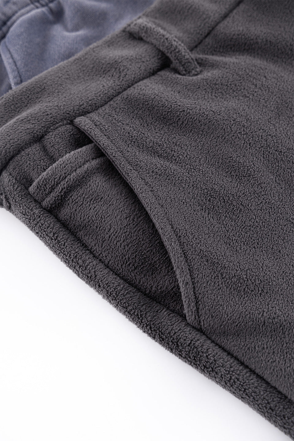 Washed Fleece Layered Pants