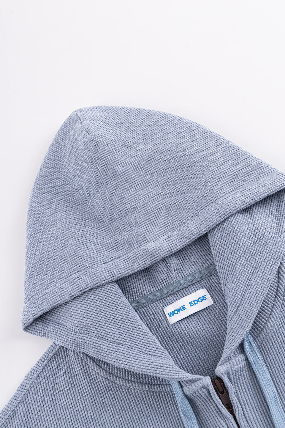 Washed Thermal Zip Hoodie